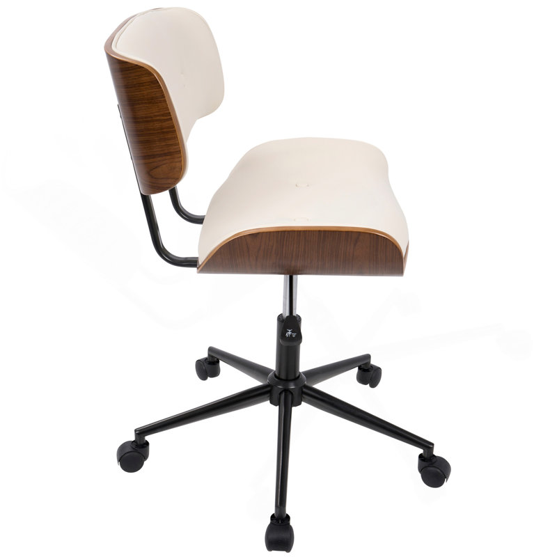 Chaise de bureau Lombardi, Crème