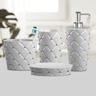 Ensemble d'accessoires de salle de bain 4 pièces