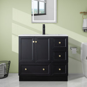 Romia 36'' Single Bathroom Vanity with Ceramic Top (incomplete, sink top only no cabinet)