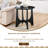 25" Round Wooden Side Table