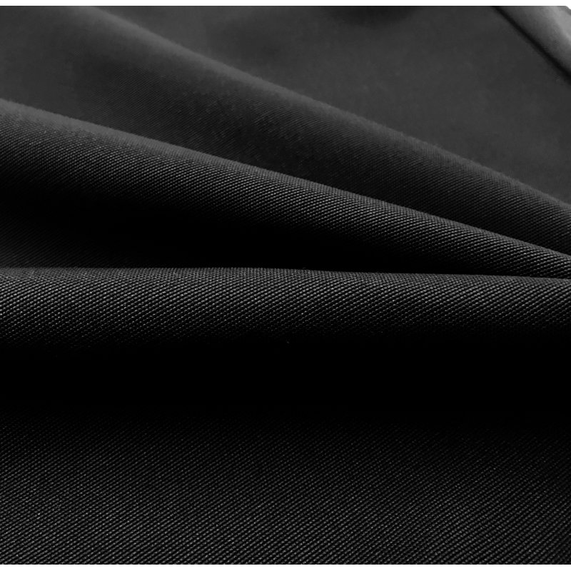 Housse de coussin d'intérieur/d'extérieur, Juste noir, L 24 po x P 24 po