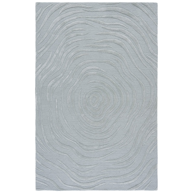 Glamour Hand Tufted Wool; Viscose; Cotton Abstract Indoor Rug, Rectangle 8' x 10'