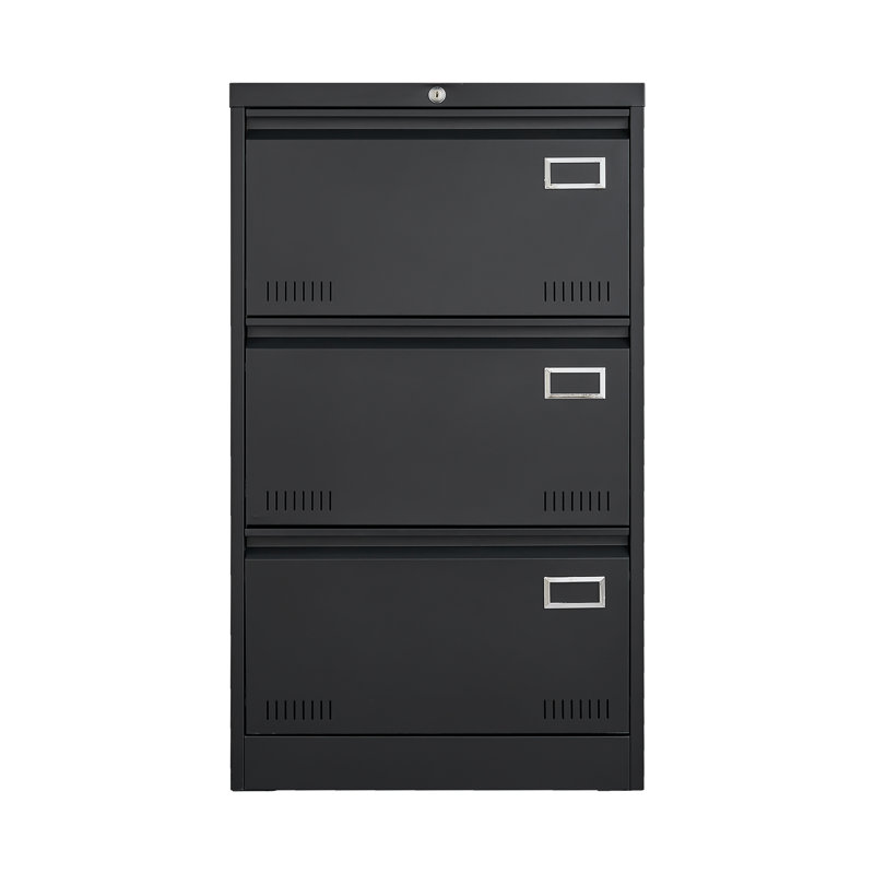 Office Storage Cabinet, Filing Cabinet With 3 Drawers, Metal File Cabinet, Office Filing Cabinet With Lock Drawers For Home Office, Lateral Filing Cabinet For Storage