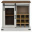 Sideboard HALDEN With Sliding Door 80X40x80 Cm Solid Wood-107738367