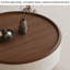 Table basse ronde de style médiéval