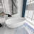 67'' x 33.5'' Freestanding Soaking Solid Surface Bathtub