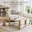 Table d'activités pour enfants, table de jeu en bois 3 en 1 avec surface réversible pour blocs de construction, compartiments de rangement, naturel et blanc