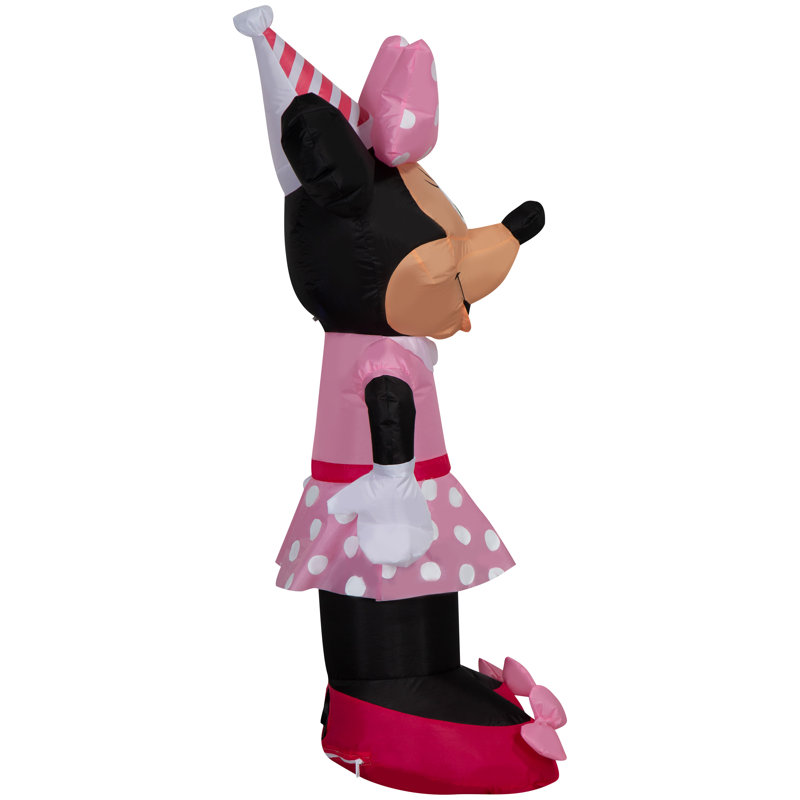 Pink and Black Minnie Mouse Inflatable Birthday Decoration