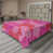 Rose vif / motif floral corail foncé est en rupture de stock sélectionné