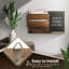 Wood Wall Organizer with Mail Storage