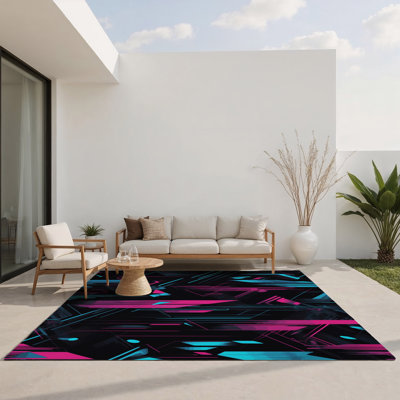 Tapis intérieur et extérieur Fractal Echo