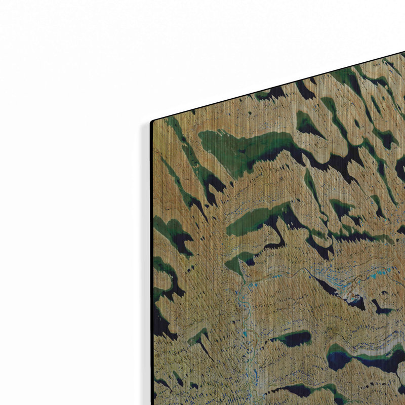 Wrought Studio ™ «Earth as Art: Parallel Dunes», art mural en métal, H 24 po x l 24 po