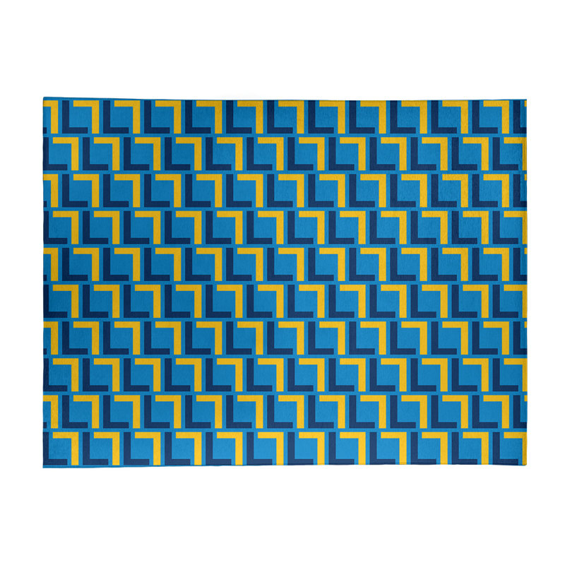 Geometric Indoor Rug, Rectangle 8' x 10'