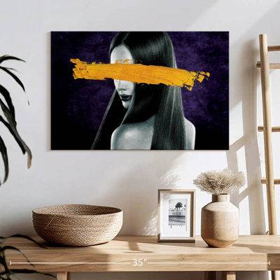 Coup de pinceau jaune Leisha