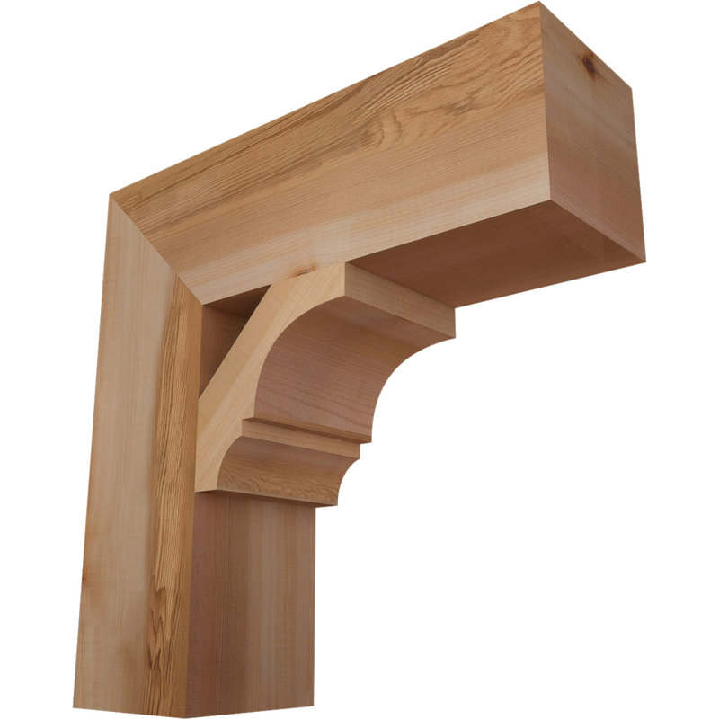 Support de bloc Balboa, Cèdre rouge de l'Ouest lisse, L 5 1/2 po x P 18 po x H 18 po