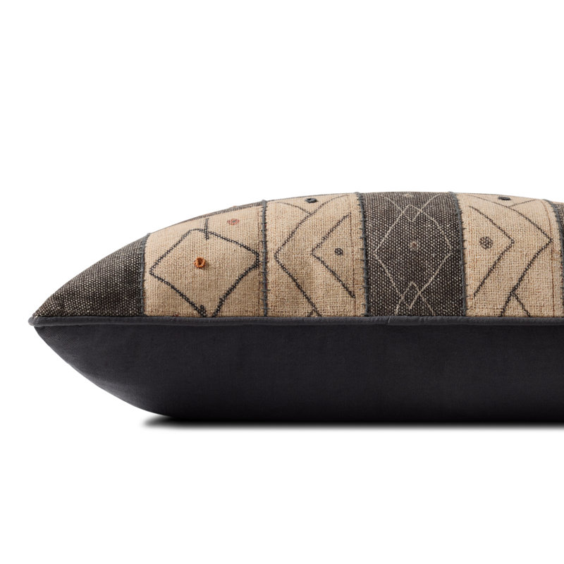 Polyester Lumbar Rectangular Pillow Cover by Loloi