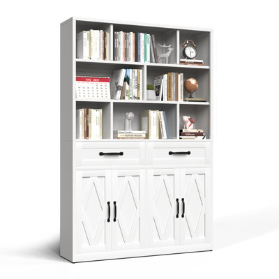 Bibliothèques avec portes au sol pour bureau à domicile, salon