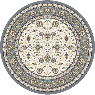 Tapis gris/beige tissé à la machine Kinde