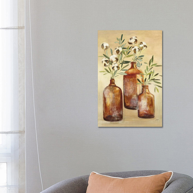 Cotton Still Life III by Julia Purinton - Wrapped Canvas Gallery-Wrapped Canvas Giclée, 66.04 cm H x 45.72 cm W