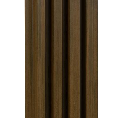96” X 6.4”3D Slat Cladding Siding,Composite Wainscoting Wall Paneling (Set Of 10)