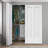 Paneled MDF Composite Double Bifold with Installation Hardware Kit-87926694-87926695