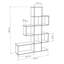 Chantay 160 cm H x 302.26 cm W Geometric Bookcase-743822407