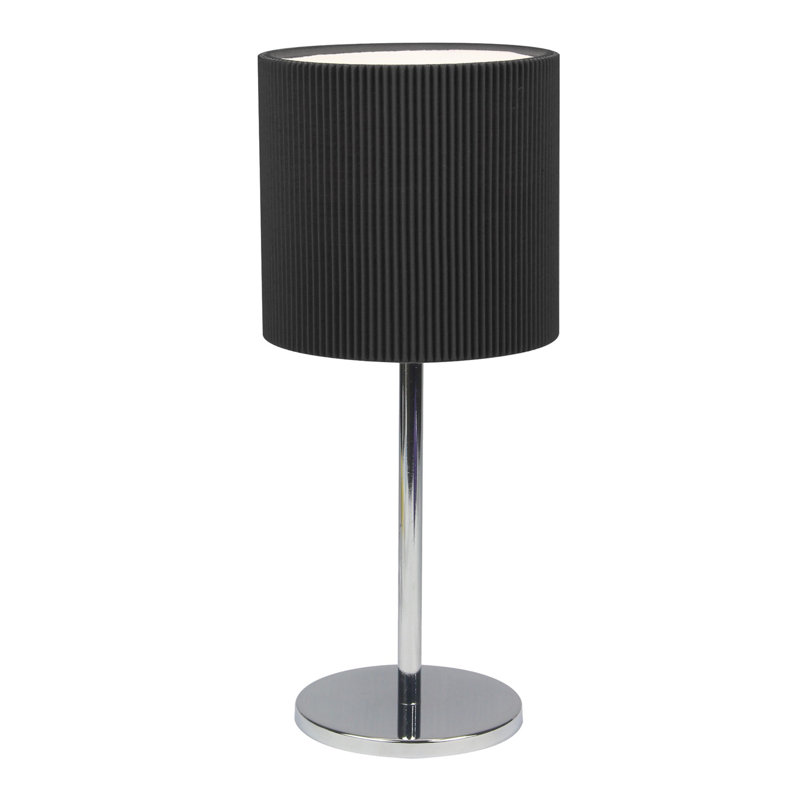 Mergeron 31.5cm Polished Chrome Plate, Black