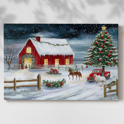 Art de vacances de Noël III - Toile tendue avec châssis - CXIX