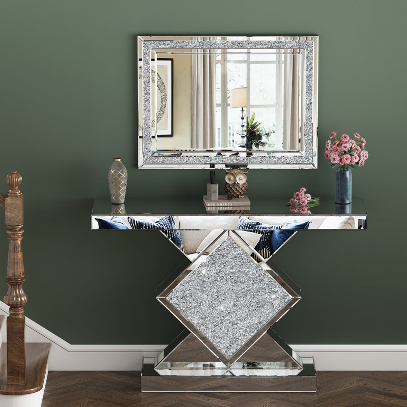 Amla 47.25" Console Table with Mirror