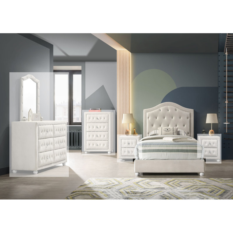 Myshaun Upholstery Bed, Twin