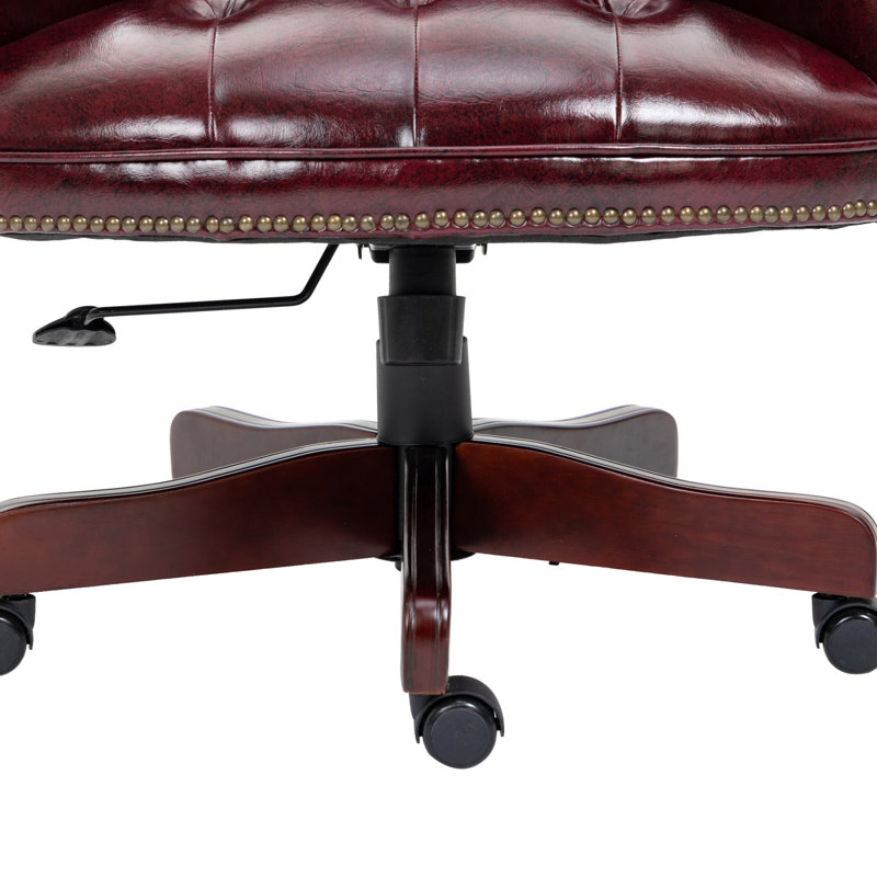 Corralitos Executive Office Chair, Ergonomic High-Back Desk Chair, Burgundy