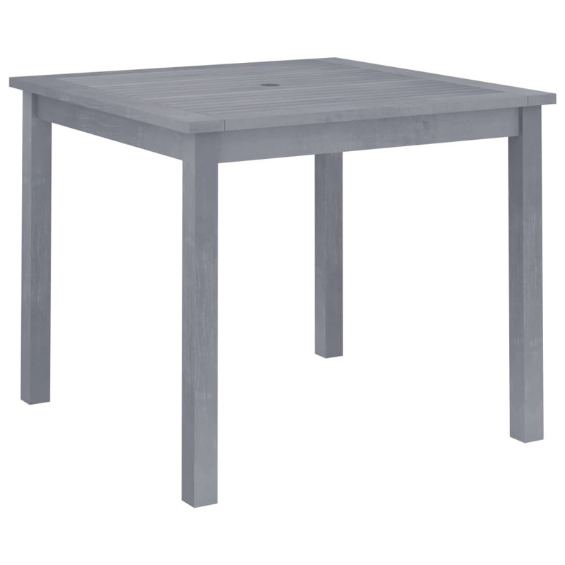 Aimara Wooden Dining Table, Gray, 29.13" H x 34.65" W x 34.65" D