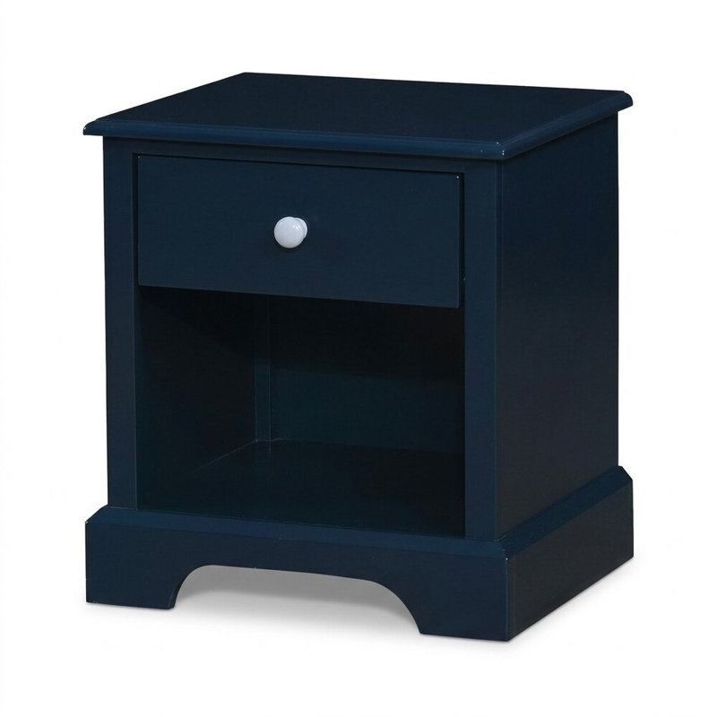 Lavilla Nok Blue 1 Drawer 19 In. W Nightstand