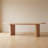 Ovelo  96" Natural Oak Dining Table, Solid Wood Rectangle Dining Table for 6-8 People-1564061788