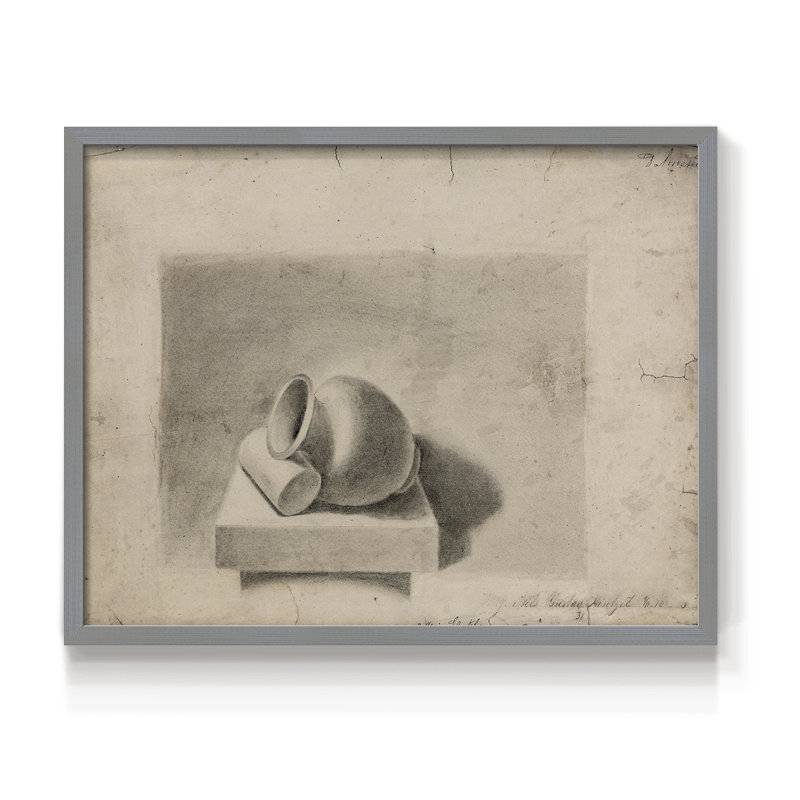 Croquis rétro - Lxxii - reproduction encadrée, H 8 po x l 10 po, Gris