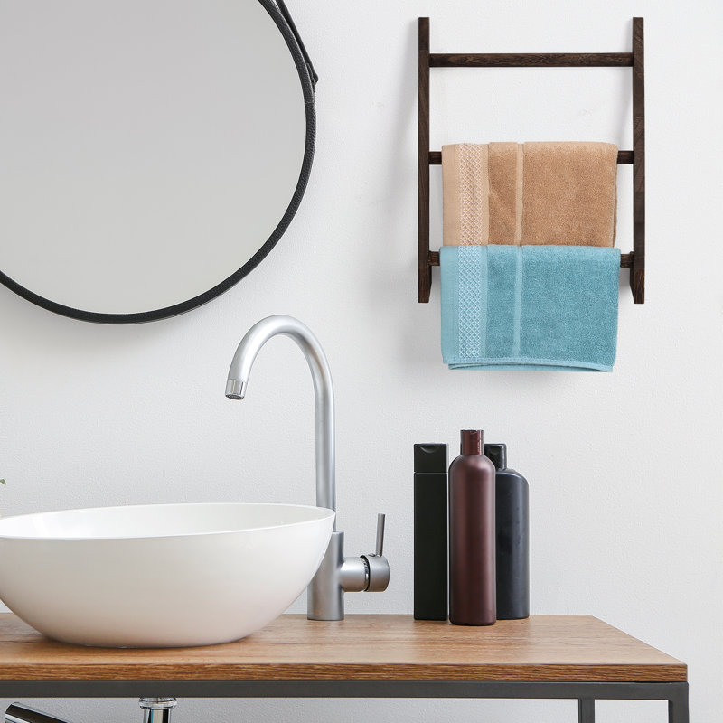 Chaitan Triangle Tiered Shelf with Towel Bar