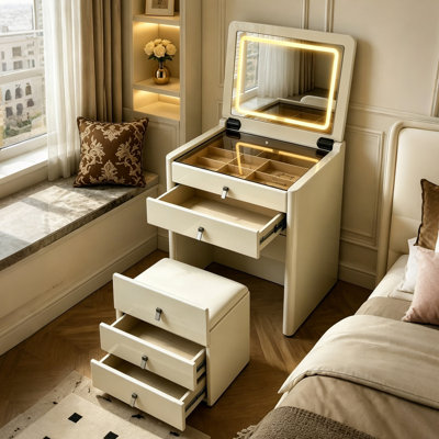 Coiffeuse moderne minimaliste avec miroir