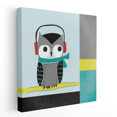Chouettes I - reproduction d'art sur toile