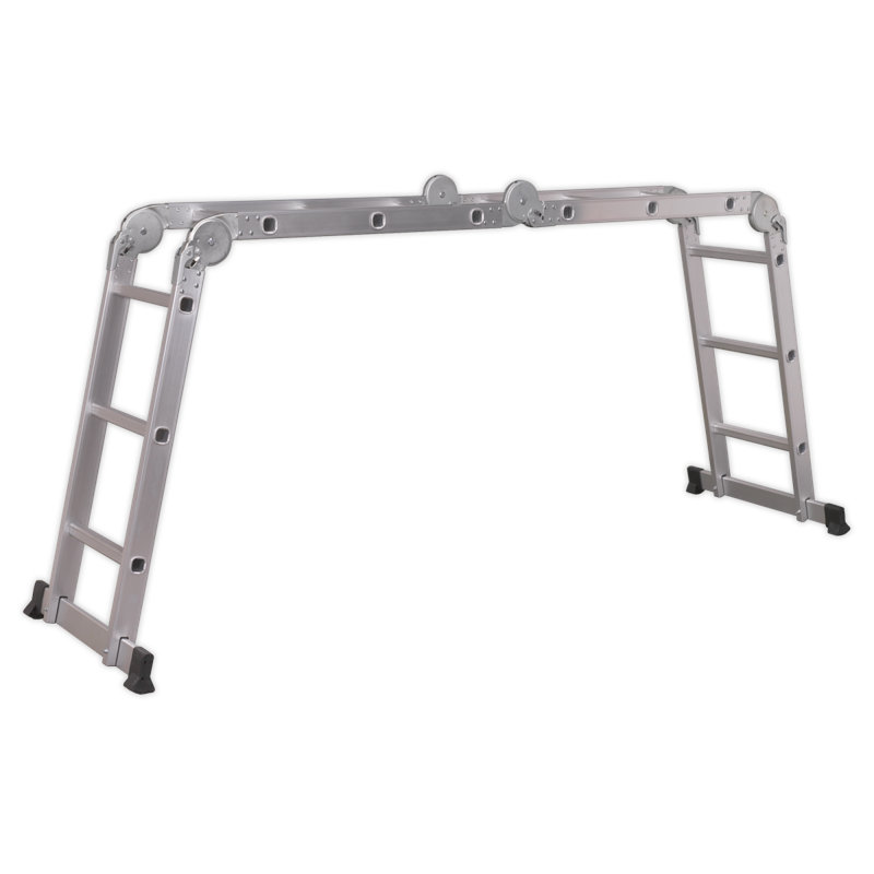 Norene 12 - Step Aluminium Lightweight Folding Small Step Ladder