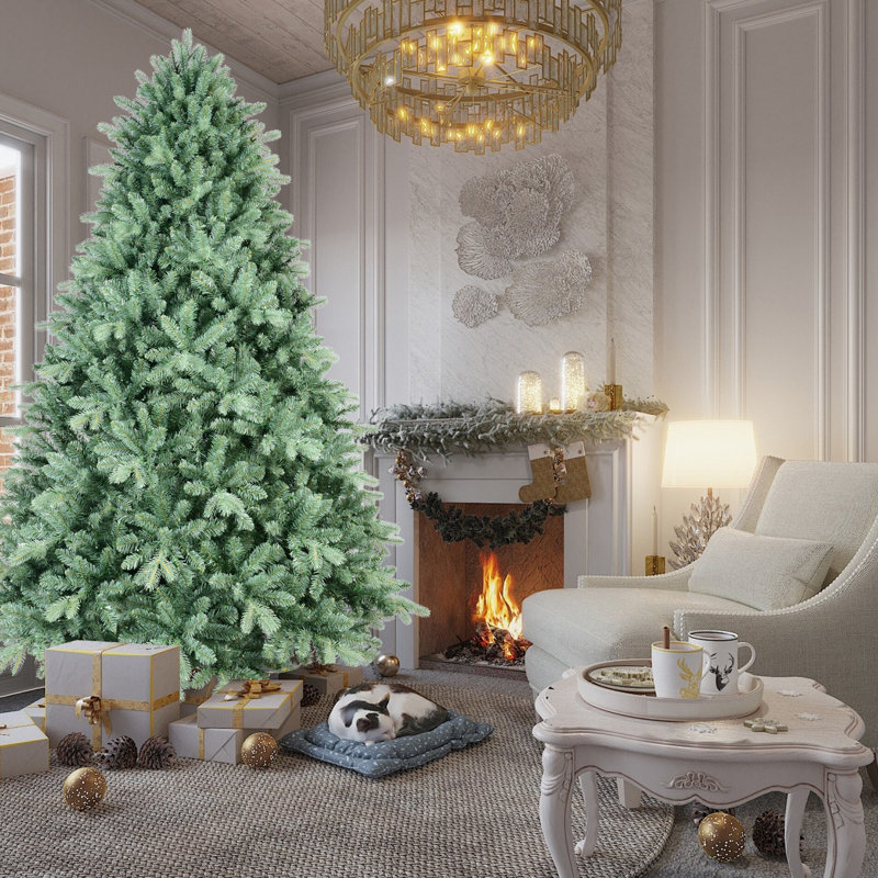 Arbre de Noël 5 pi avec branches et support en métal Bentham, Non pré-éclairé, H 5 pi