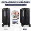 Bagages, avec ouverture frontale, serrure approuvée par la TSA, valise rigide-132005486