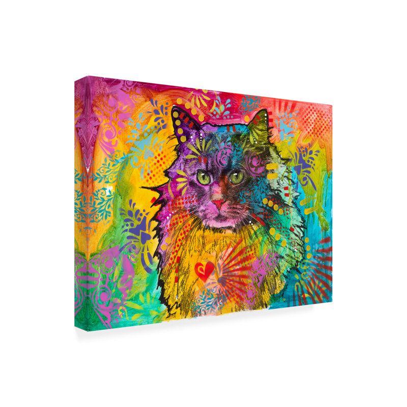 Art sur toile de Dean Russo Max Coon, H 14 po x l 19 po