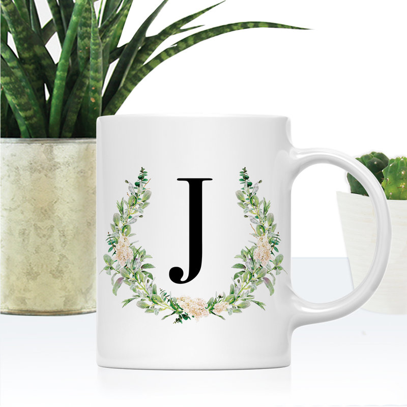 Ceramic Coffee Mug, J