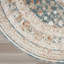 Tapis médaillon vert / ivoire Kawamoto-409300898