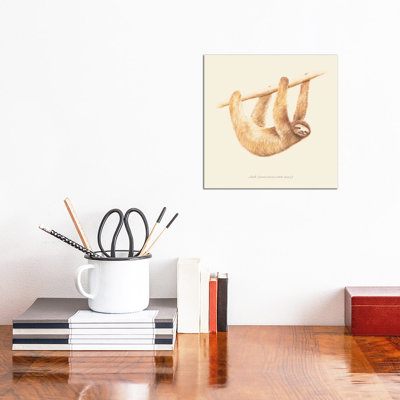 Sloth by Florent Bodart - Wrapped Canvas Gallery-Wrapped Canvas Giclée