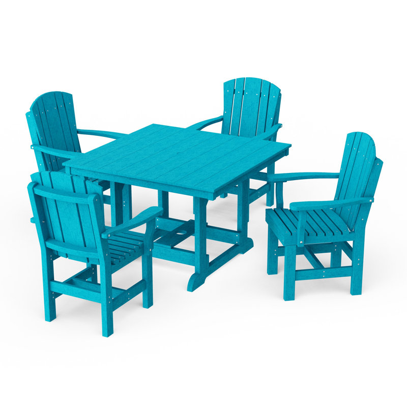 Ensemble de salle à manger 5 pièces Heritage, Bleu Aruba