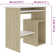 Desk Computer Desk Home Office Antoniu Desk with Keyboard Tray Engineered Wood
