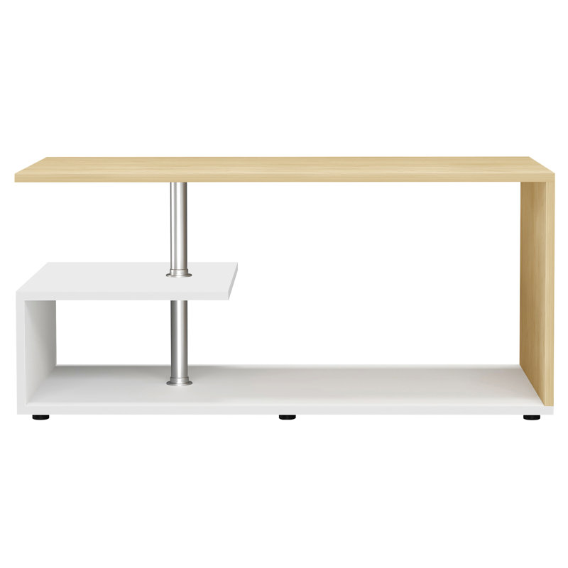 Cirilis Coffee Table with Storage, Oak Wood