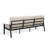 Adriane Aluminum Patio Sofa with Polypropylene/ Olefin Cushions