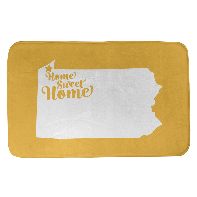 Tapis pour salle de bain allentown pennsylvanie, l 21 po x L 34 po, Rose, Érié
